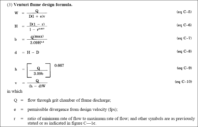 Venturi Equation