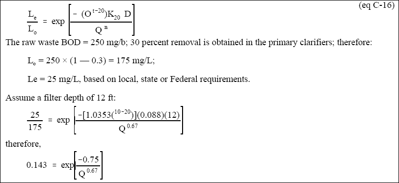 What is the formula to convert a mg/L concentration into a percentage?