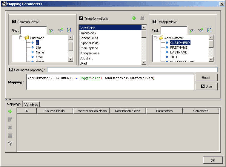 Mappings Parameters