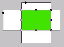 Shows two intersecting rectangles