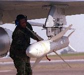Air Power - An F/A-18 launching an AGM-88 HARM anti-radar