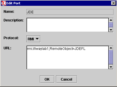 Edit Port dialog box