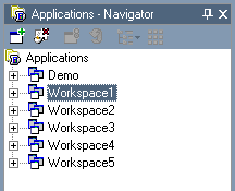 Applications pane in JDeveloper