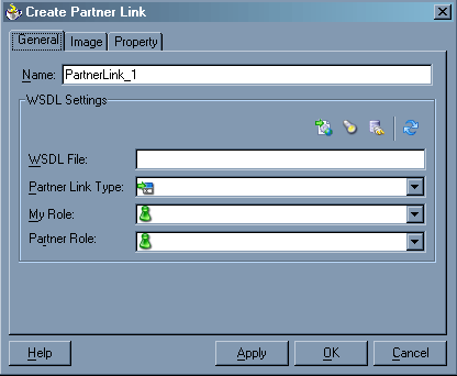 Create Partner Link window