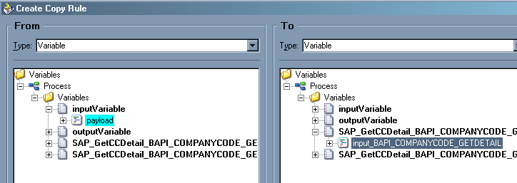 Create Copy Rule dialog box