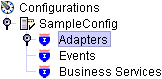Adapters, Events, and Business Services nodes