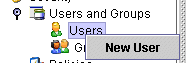 New user option