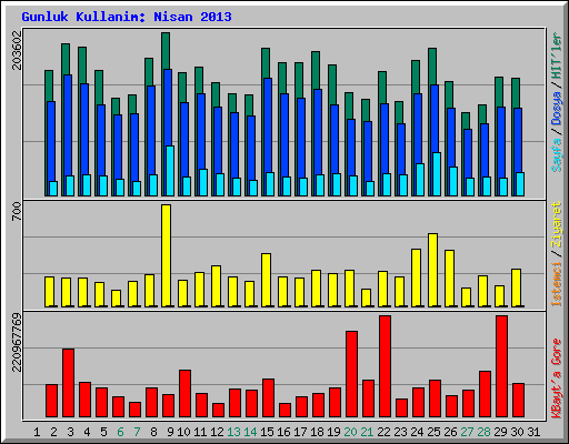 Gunluk Kullanim: Nisan 2013