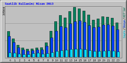Saatlik Kullanim: Nisan 2013