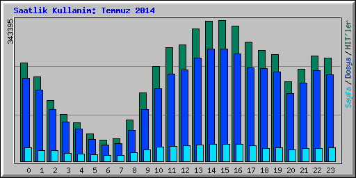 Saatlik Kullanim: Temmuz 2014
